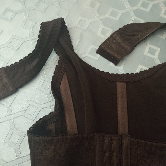 Forever Firm Black CORSET Bustier Steam Punk Goth - Picture 9 of 16